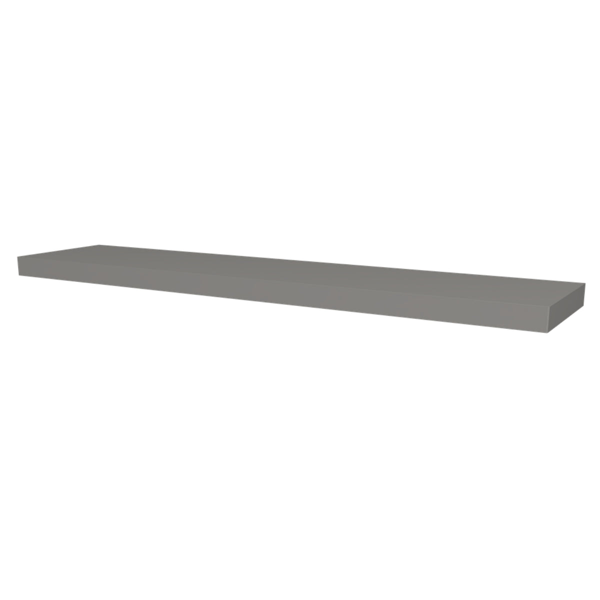 Timberline Splice Shelf 900mm wall shelf in grey, shown in a simple 3D product view with clean square edges