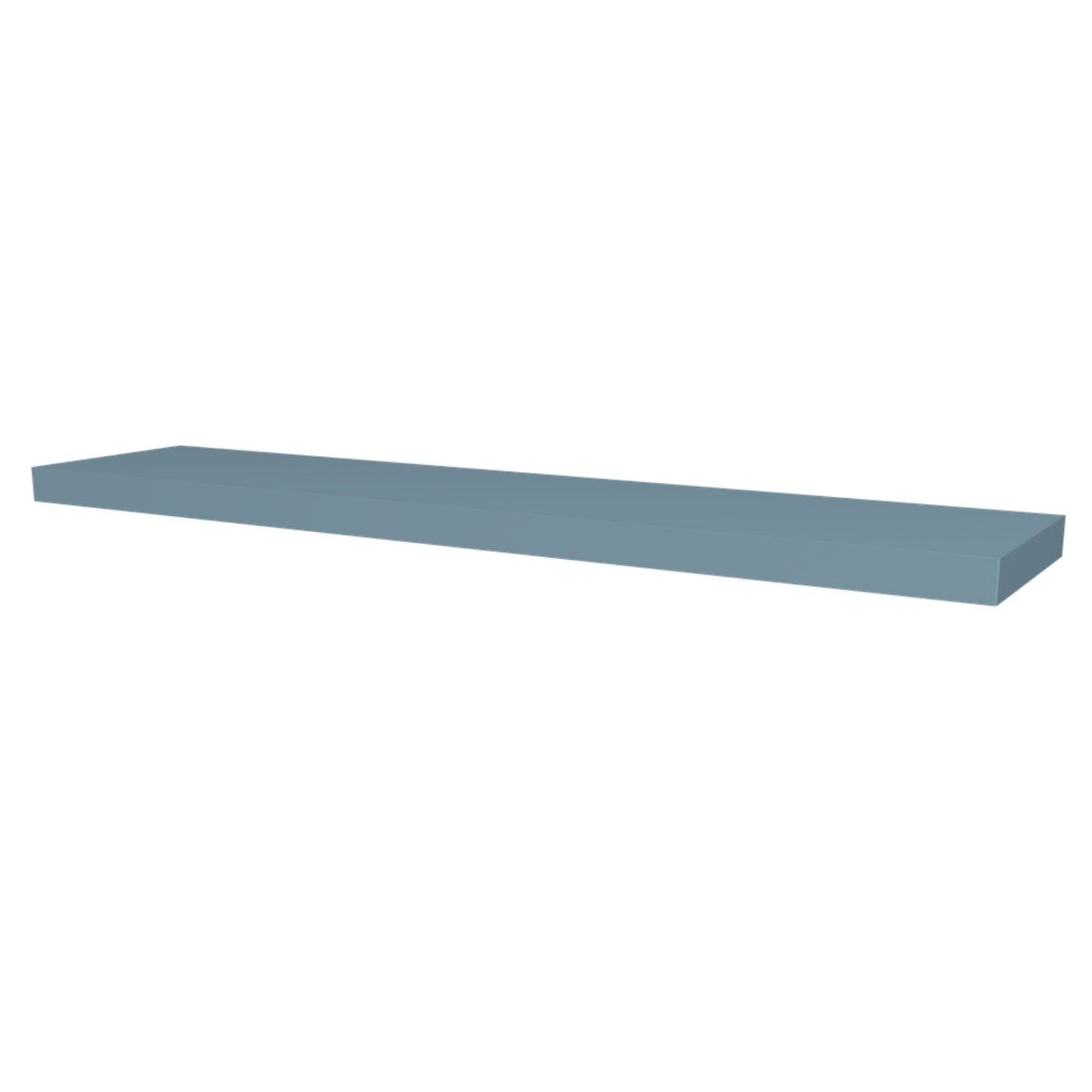 Timberline Splice Shelf 900mm in blue-grey, flat rectangular wall shelf shown on a white background