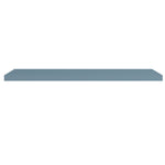 Timberline Splice Shelf 900mm in blue-grey, wall-mounted bathroom shelf with clean square edges, side view on white background