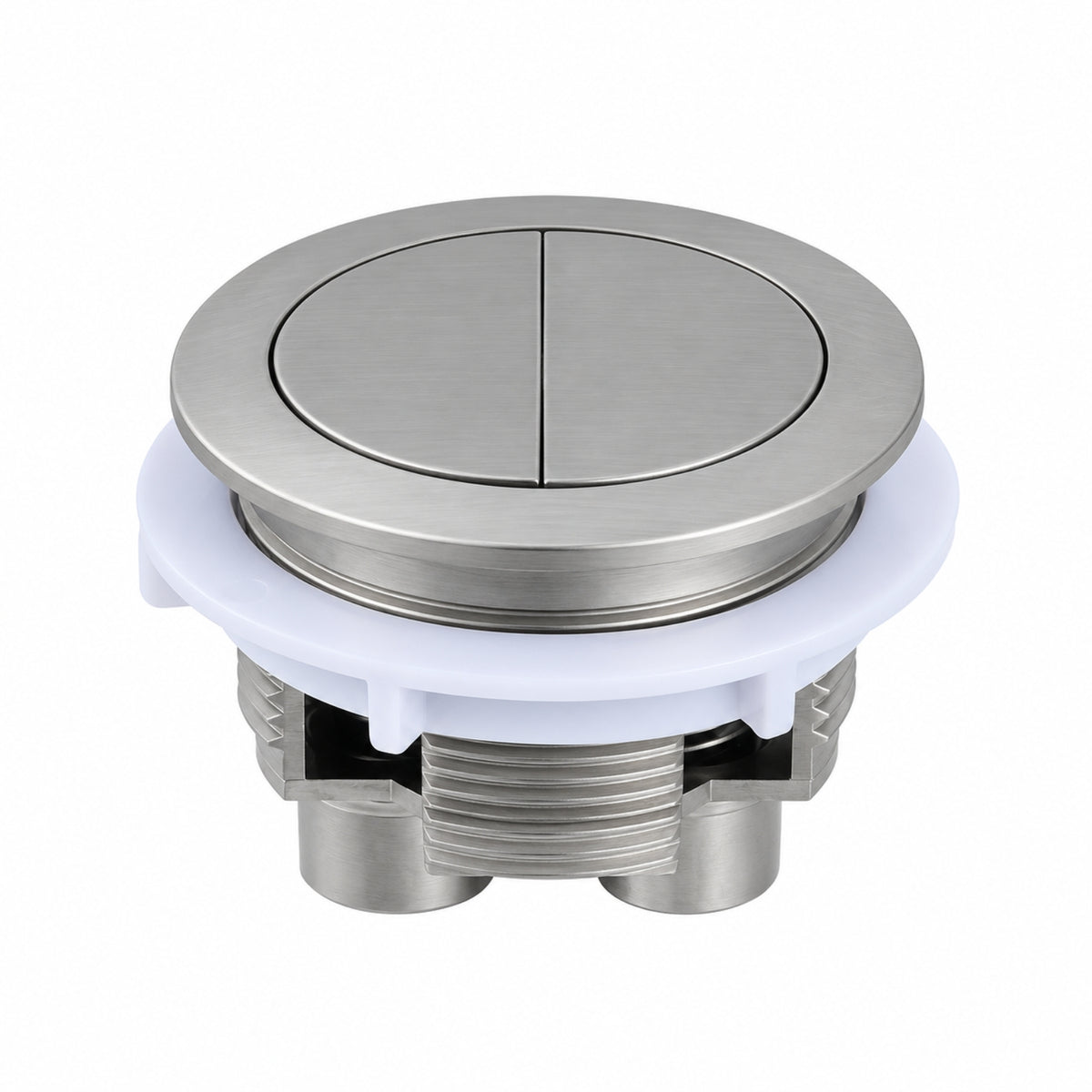Turner Hastings Round Flush Button - Brushed Nickel