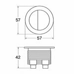 Turner Hastings Round Flush Button - Brushed Nickel