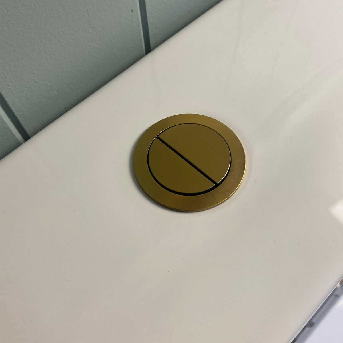 Turner Hastings Round Flush Button - Brushed Brass