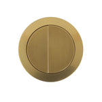 Turner Hastings Round Flush Button - Brushed Brass