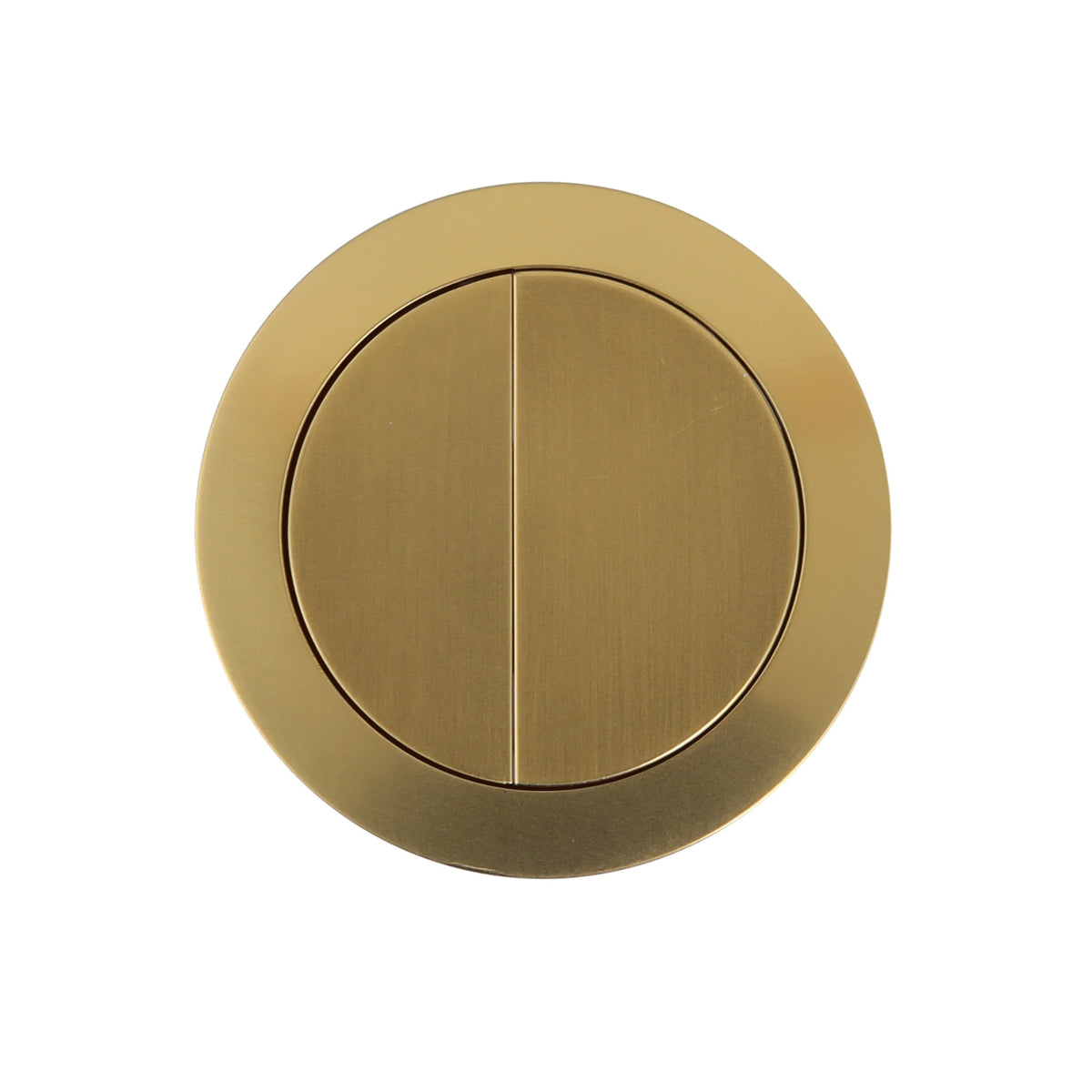 Turner Hastings Round Flush Button - Brushed Brass
