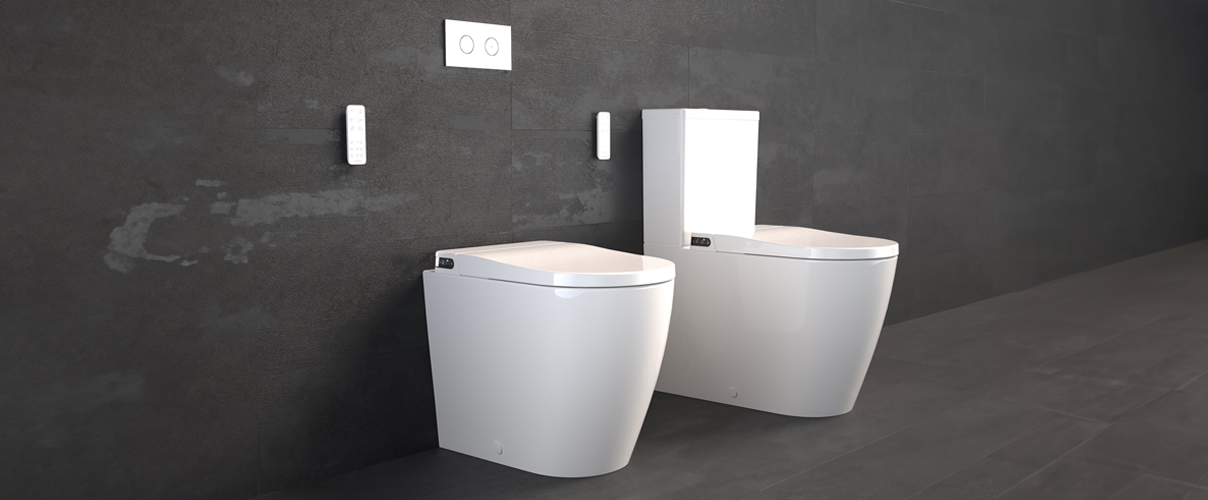 Toilet seats with remotes that can customise features